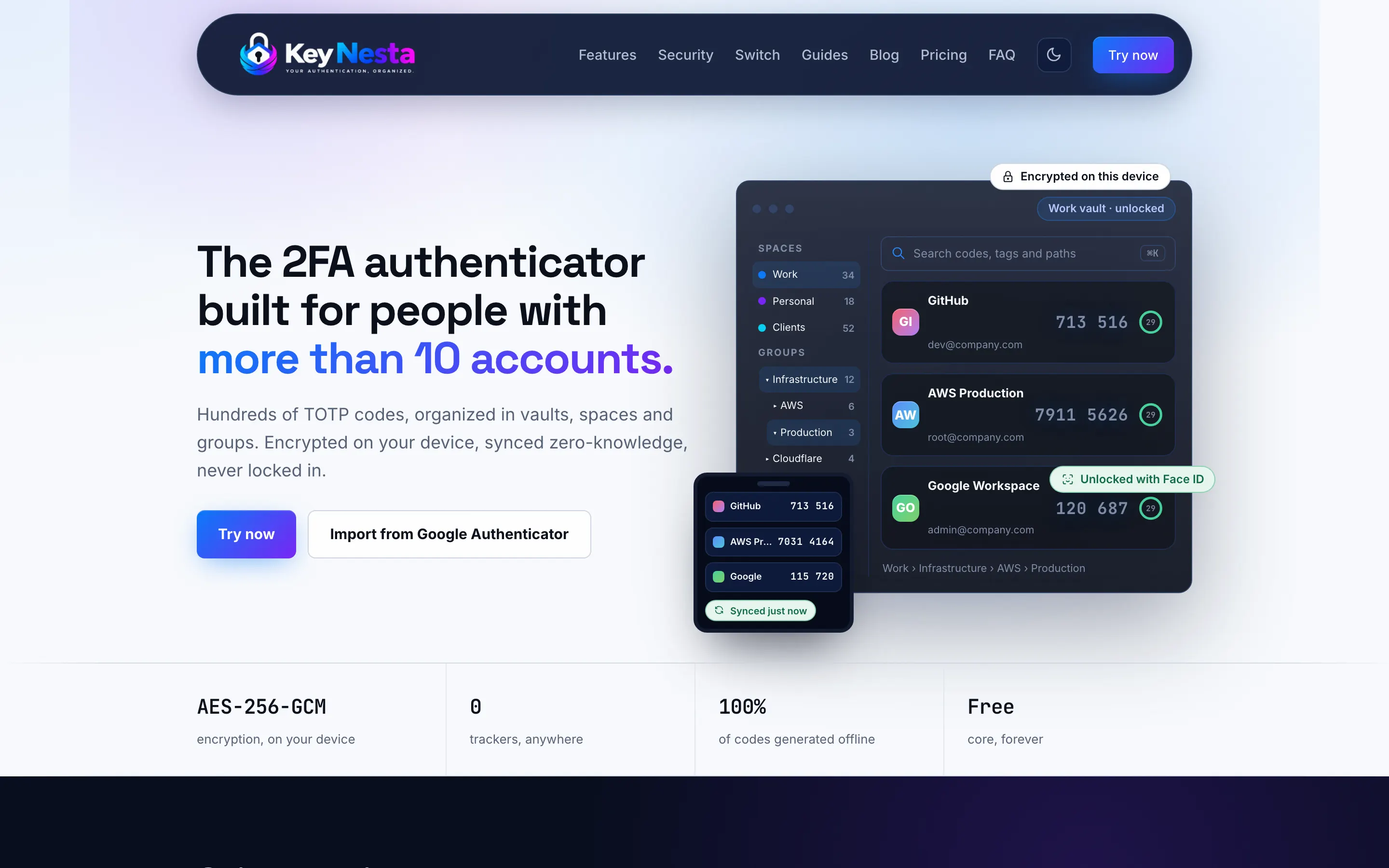 keynesta.com on a MacBook, captured from the live site at 1440 by 900